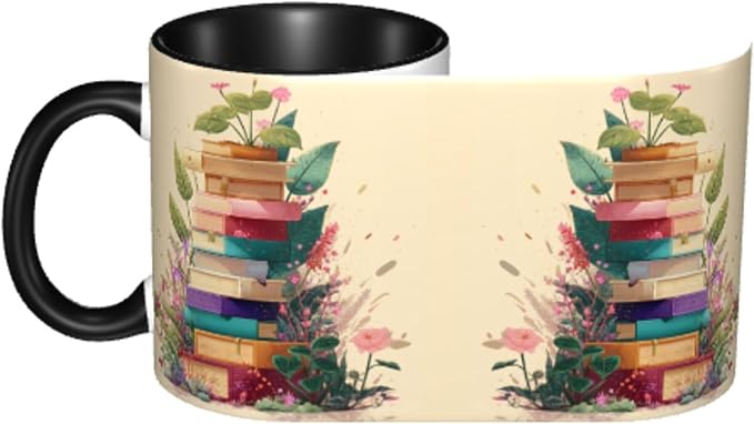 FyLybois Book Coffee Mug 11 Ounce Mugs Ceramic Tea Cup Drinking Water Cups | - Image 4