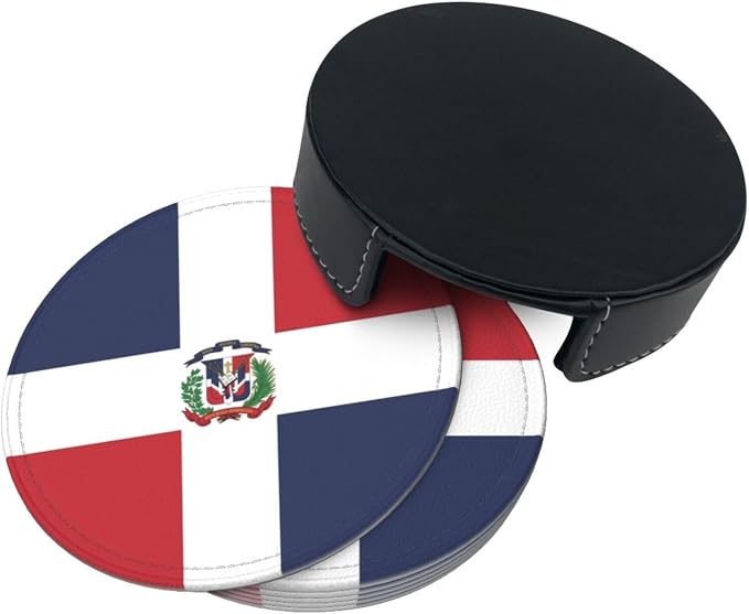 Dominican Flag Coasters for Drinks - Image 9