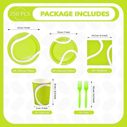 250Pcs Tennis Party Decorations - Image 2