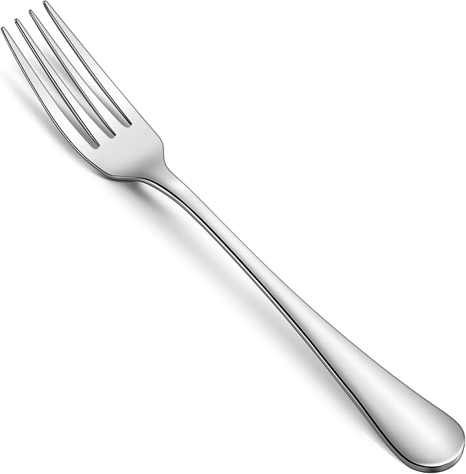 HIWARE 24-Piece Forks Silverware Set, Food-Grade Stainless Steel Dinner Forks by HIWARE