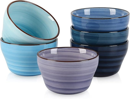Selamica Ceramic 8oz Bouillon Cups 4 Inch Small Dessert Bowls by Selamica