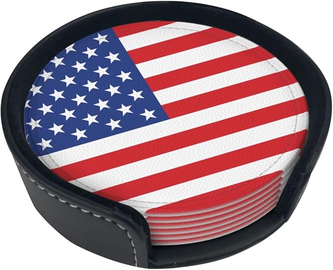 American Flag Coasters for Drinks by Unknown