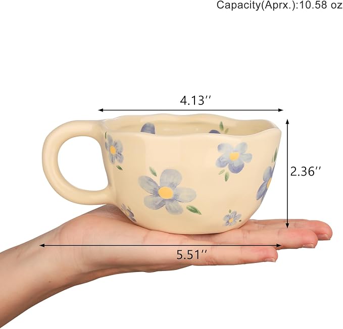 VanEnjoy Ceramic Cup, Cute Coffee Mug, Strawberry Mug, Aesthetic Coffee Mug - Image 2