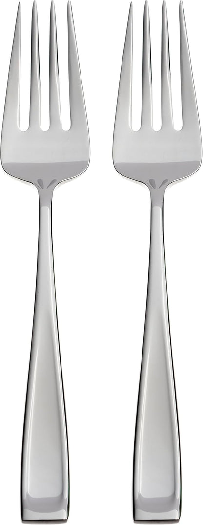 Oneida Moda 2-Piece Silverware Serving Forks, Flatware | silver, dishwasher by Oneida