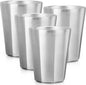 Beasea Stainless Steel Cups 10 oz, 4 Pack Small Bulk Stackable Stainless Steel by Beasea