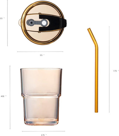 BLUEPOLAR 13oz/400ml Glass Tumbler Water Cup - Image 4