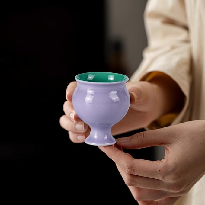 KAMMAK Tea Cups, 3oz Small Tea Set of 2 - Image 7
