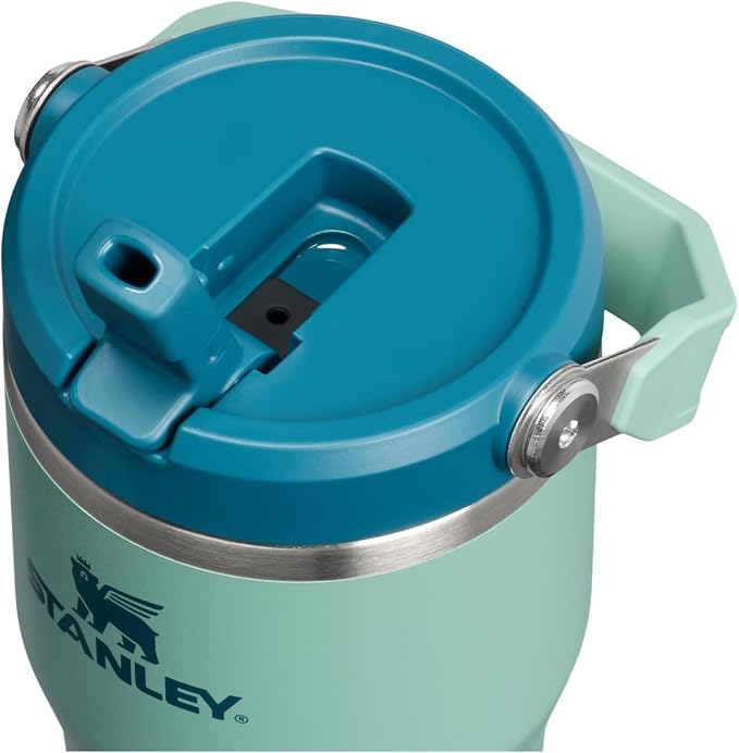 STANLEY IceFlow 2.0 Flip Straw Tumbler, 14 oz, Spring Green | Easy Carry Handle - Image 2