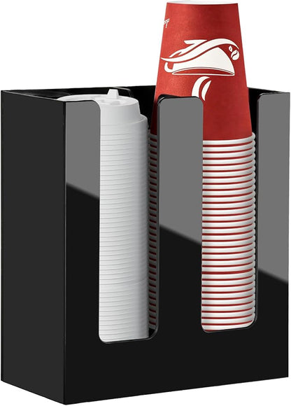 Coffee Cup Holder, Cup and Lid Organizer fits 5 to 16 oz Disposable Cups | by MYITYARD