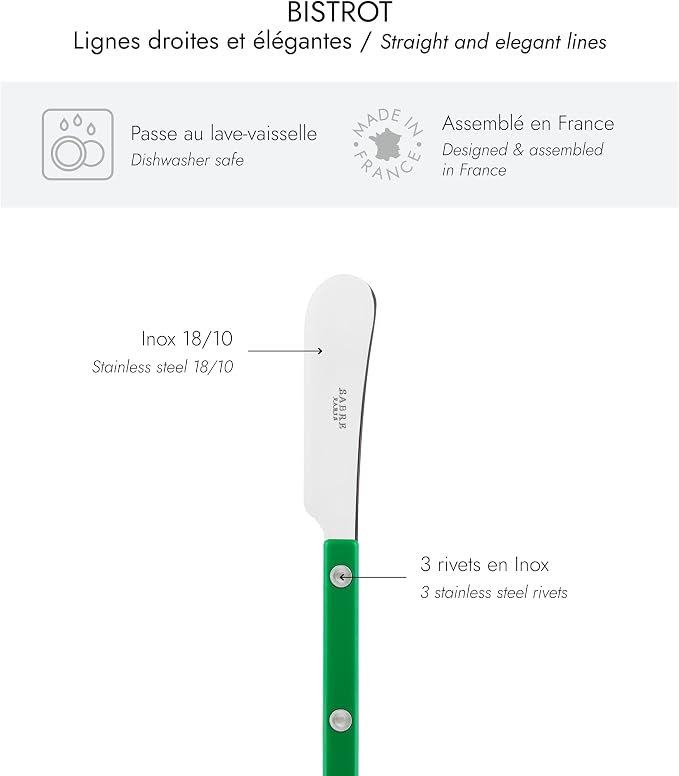 Sabre Paris - Set of 2 Spreader Knives 5.5 inches - Bistrot Collection - Perfect - Image 3
