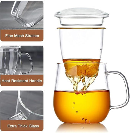 DOPUDO Glass Teacups 24 Pack Glass Tea Cup - Image 3