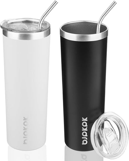 BJPKPK 20 oz 2 Pack Skinny Tumbler by BJPKPK