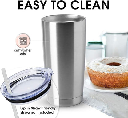 HASLE OUTFITTERS 20oz Stainless Steel Tumblers Bulk, Insulated Travel Cup - Image 3