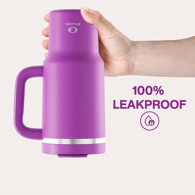 32 oz Tumbler with Handle and Straw: Stainless Steel Insulated Tumbler Keeps - Image 4