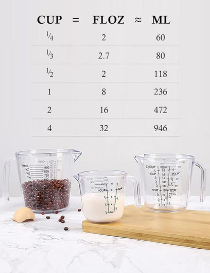 -BINGBING- Measuring Cups Set, Liquid Measuring Cups - Image 7