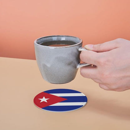 6 Pack Cuba Flag Leather Coaster - Image 7