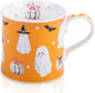 Cute Ghost Halloween Coffee Mug, 12oz Orange Ceramic Coffee Cup by MFoffice