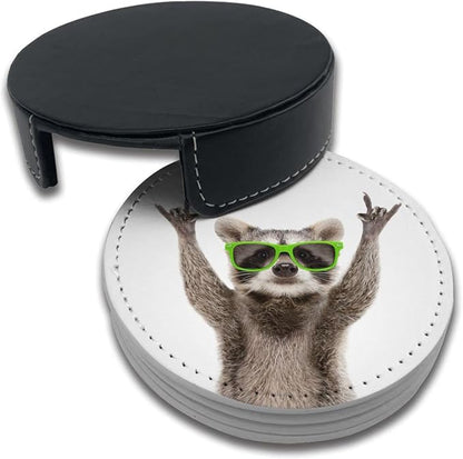 Novelty Raccoon Coasters for Drinks - Image 6