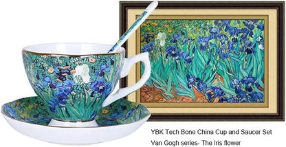 Bone China Cup &Saucer Set, 7oz- Van Gogh's Paintings - Image 2