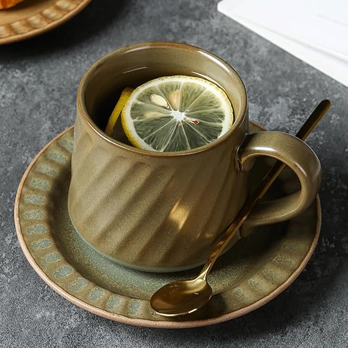 Vintage Ceramic Tea Cup and Saucer Set - Image 6