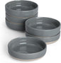 famiware Milkyway Ceramic Soy Sauce Dish, Dipping Bowls Set of 6, Dipping Sauce Bowls/Dishes, 4oz Small Serving Bowls for Side Dishes, Condiment, Sushi, Appetizer, Dessert, Dark Gray