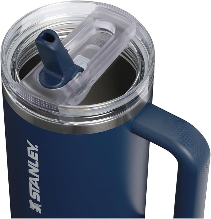STANLEY Quencher ProTour Flipstraw Tumbler, 40 oz, Dark Navy | Built-In Straw & - Image 2