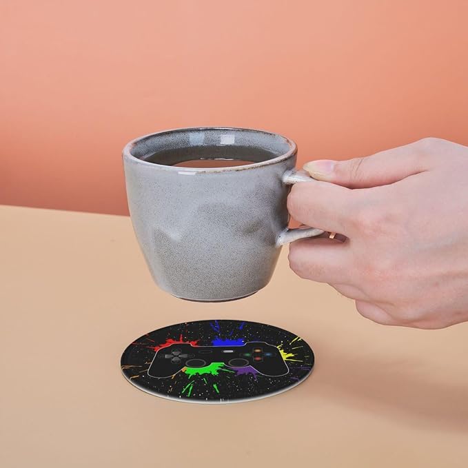 Game Joystick Gamer Cool Splash Coasters - Image 8