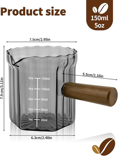 Espresso Measuring Cup 5 Oz, Espresso Glass Cups - Image 2