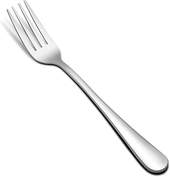Hiware 12-piece Stainless Steel Salad Forks Dessert Forks Set, Dishwasher Safe by HIWARE