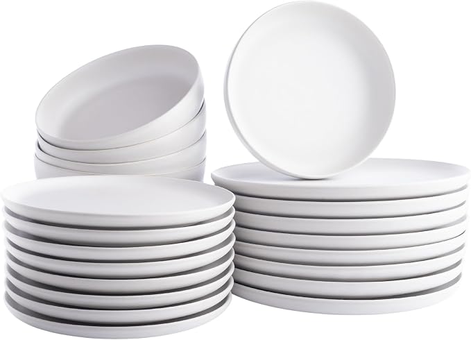 Porto by Stone Lain Macchio 24-Piece Premium Kitchen & Dining Dinnerware Set by Unknown