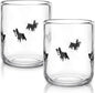 Skylety 2 Pack Puppy Icon Juice Glasses, Coquette Aesthetic Glass Cups by Skylety