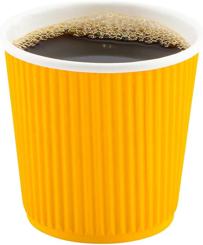 Restaurantware 4 Ounce Ripple Insulated Coffee Cups, 500 Double Wall Corrugated by Restaurantware