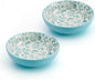Pfaltzgraff Venice Set of 2 Pasta Bowls, 8 Inch, Teal and White by Pfaltzgraff
