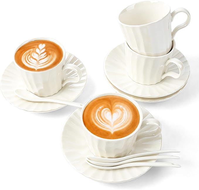 7.5oz Ceramic Cappuccino Cup by YCWF