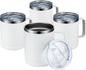 MEWAY 12oz Coffee Mug With Handle 4 Pack Bulk, Stainless Steel Insulated Travel by MEWAY