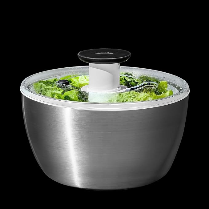 OXO Steel Salad Spinner - Image 8