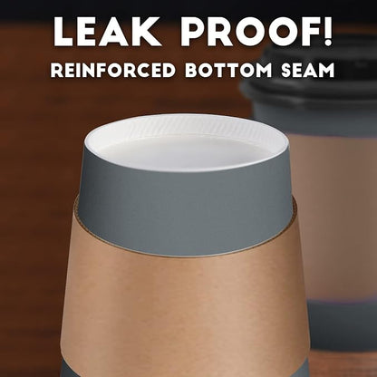 100 Pack - 12 oz Disposable Coffee Cups To Go - Image 5