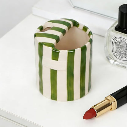Striped Ceramic Coffee Mug - Image 4