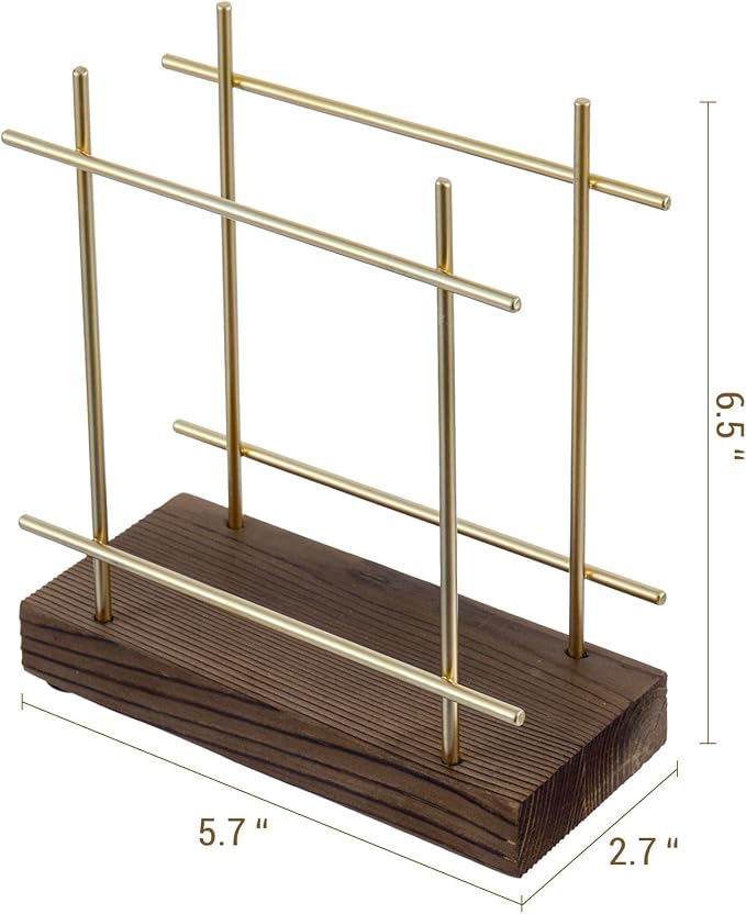MyGift Brass Tone Wire Metal Napkin Holder - Image 6