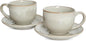 Bosmarlin Ceramic Cappuccino Cup and Saucer Set of 2, 9 Oz, Coffee Cups by Bosmarlin