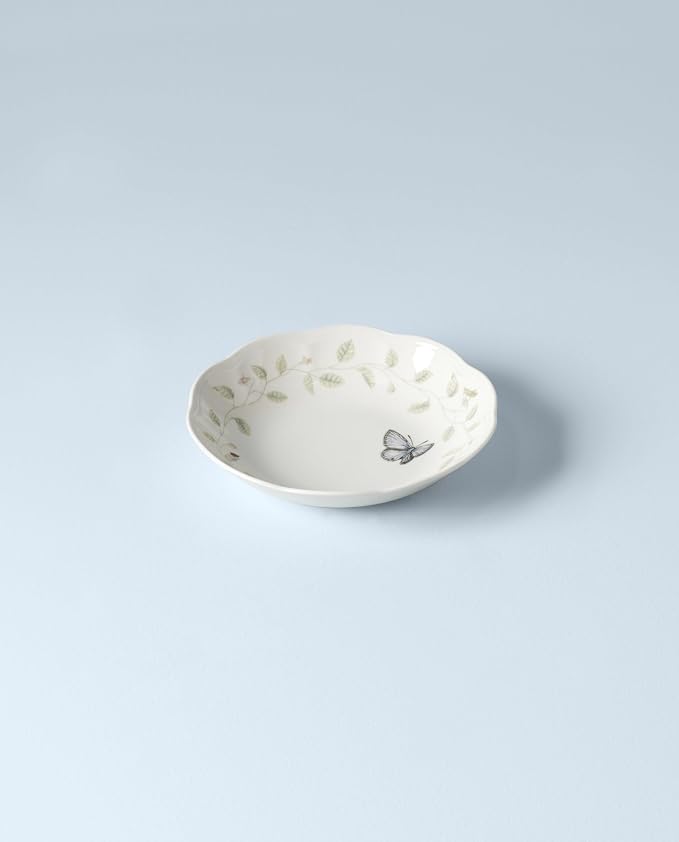 Lenox Butterfly Meadow Porcelain Pasta Bowl | Dishwasher safe, microwave safe | - Image 4