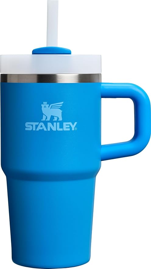 STANLEY Quencher H2.0 Flow State Tumbler, 20 oz, Azure | Handle and Straw | by Unknown