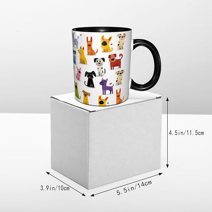Yrebyou Dog Coffee Mug 11oz Ceramic Cup - Image 5