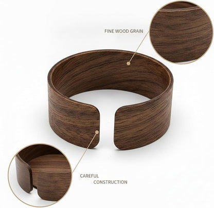 Office Desk & Home Coffee Station Accessory, Wooden Cup Sleeve - Image 6