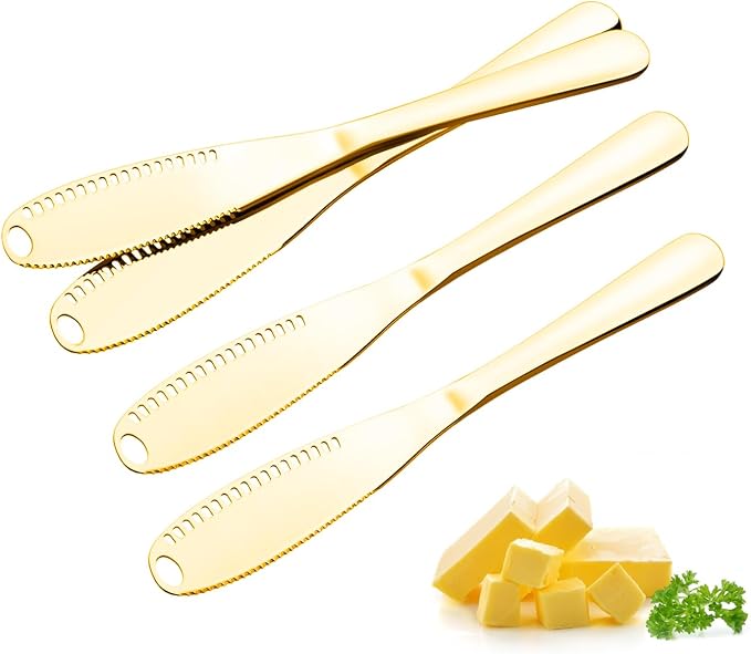 Stainless Steel Butter Spreader Knife - 3 in 1 by Sirmme