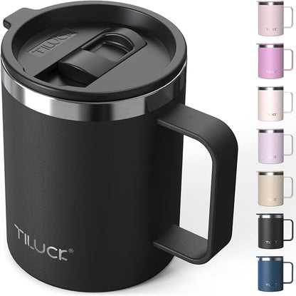 TILUCK 12 oz Insulated Coffee Mug by TILUCKBringsGoodLuck