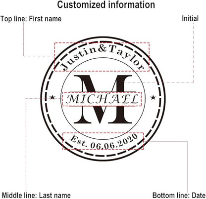 Personalized Wooden Coasters for Drinks - Custom Engraved, Monogram, Great Gifts for Relatives, Friends or Yourself (M, Set of 4)