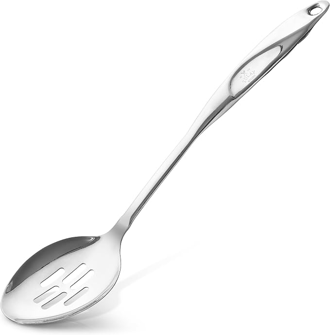 Zulay Kitchen Stainless Steel Slotted Spoon | 15” Large Cooking & Serving Spoon by ZulayKitchen