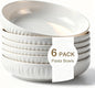 8 Inch Ceramic Pasta Bowls, 6 Pack, 34 Oz Serving Bowls, dishwasher and oven by Aoveew