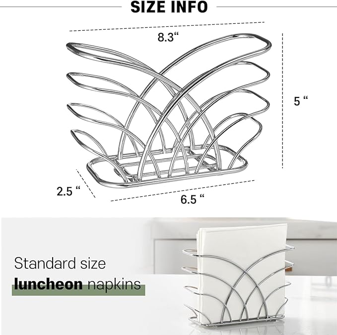Napkin Holder for Table, Lunch Napkins & Table Decor - Image 3